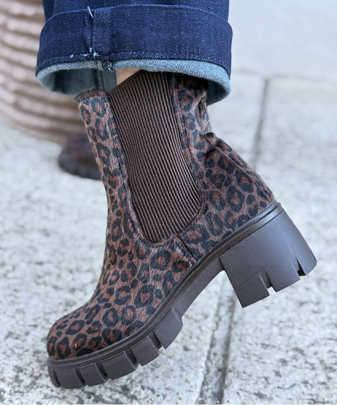 Bottines Vanessa Wu léopard