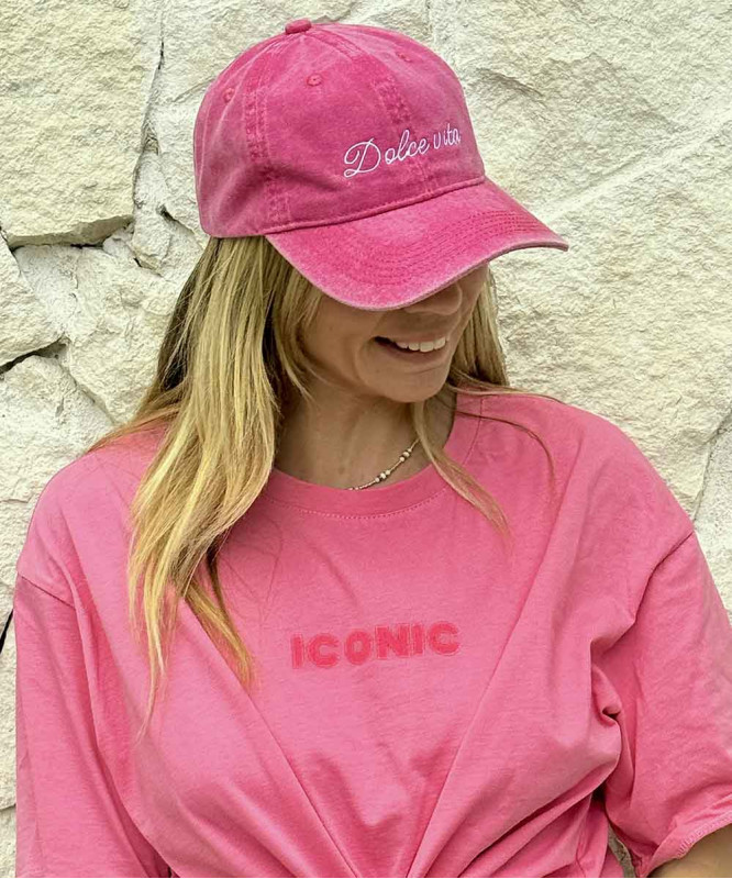 Casquette Rose Dolce Vita